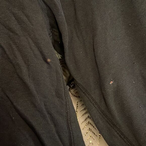 Vintage VS pink black bootcut sweatpants sequin rhinestone bling medium - Picture 2 of 10